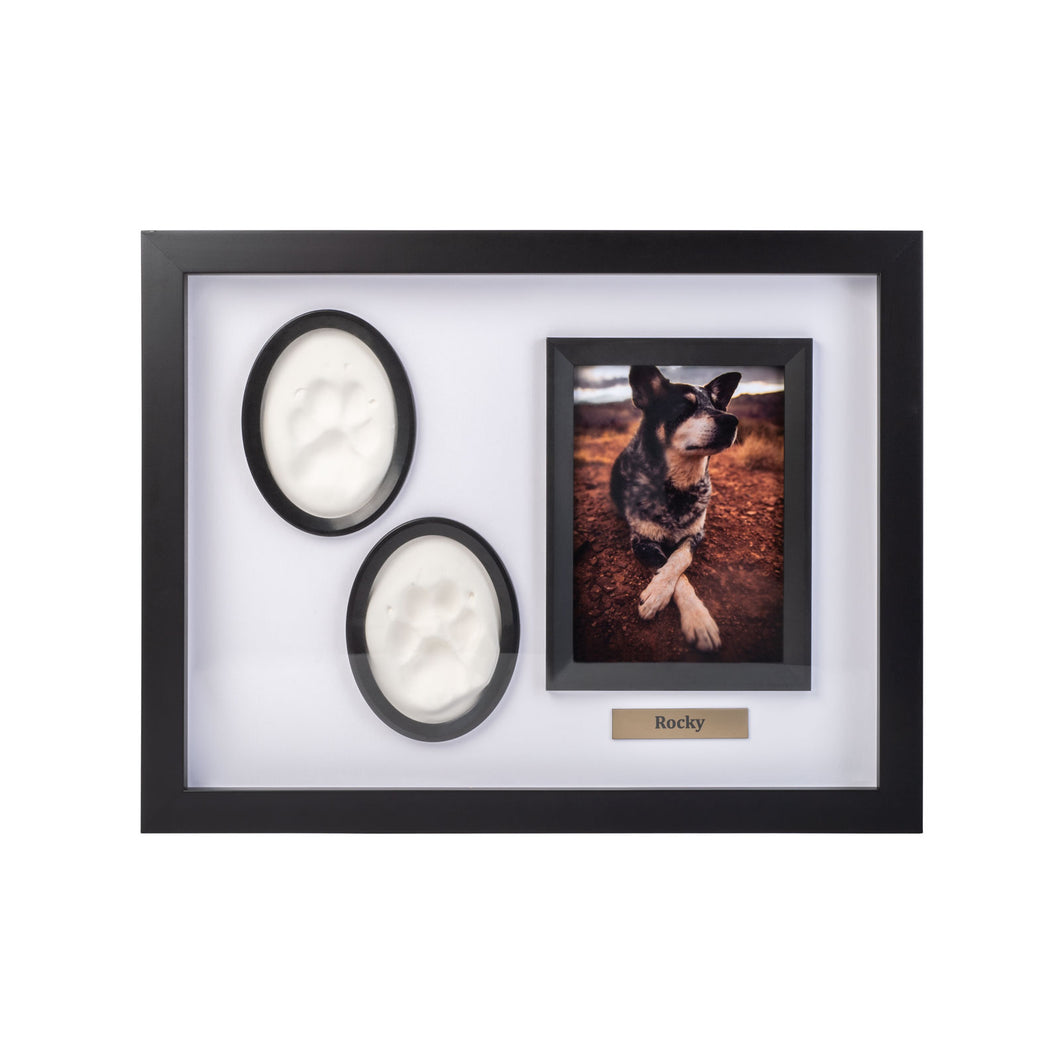 Lasting Impressions Frame With Double Clay Paw Print