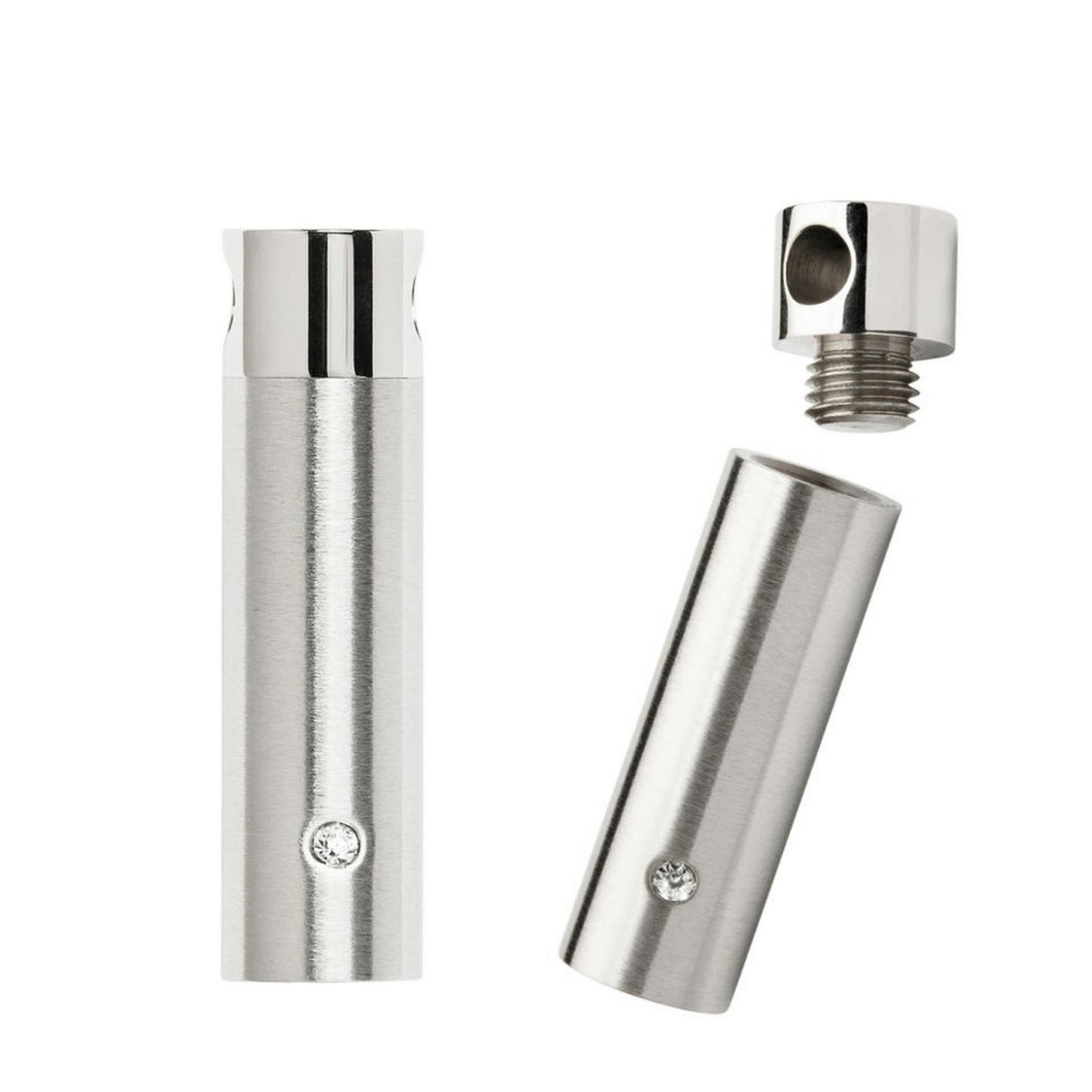 Diamante Cylinder Pendant Stainless Steel